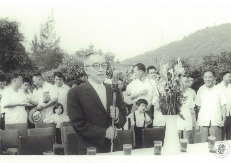 1961年9月　胡適院長於本院通車典禮致詞