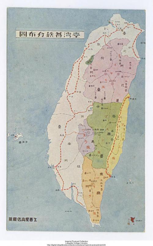 臺灣原住民族分佈圖