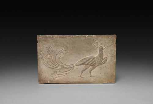 Panel from Model Cooking Stove:  Bird and Phoenix