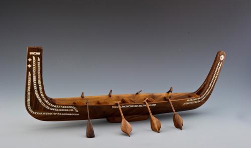 索羅門傳統戰爭獨木舟Tomako模型