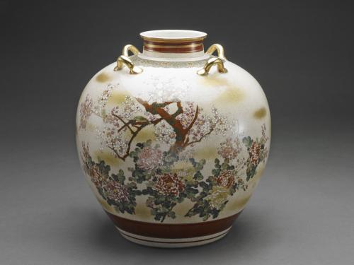 E5 陶瓷瓷瓶（圓型）花鳥圖案