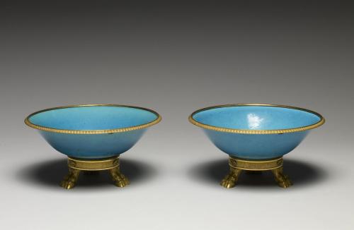 Pair of Bowls with Turquoise Glaze