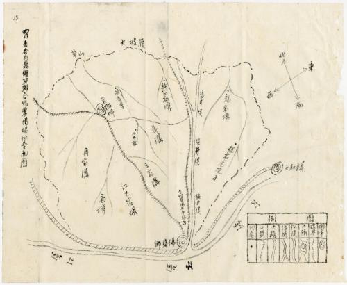 四川省合川縣佛鹽鄉合作農場場址全面圖