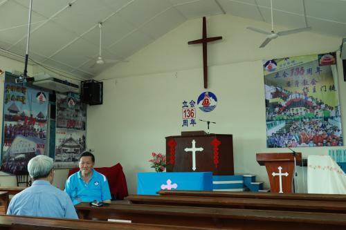 古達老山堂內部 Lau San Church in Kudat