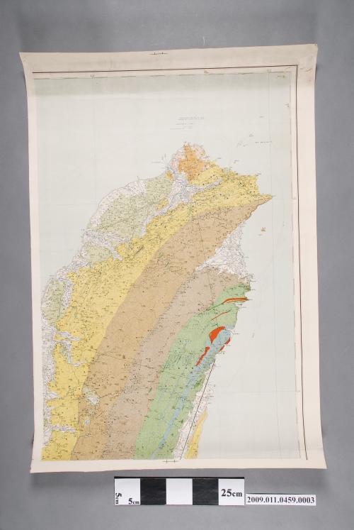 臺灣總督府殖產局編纂〈三十萬分一臺灣地質礦產地圖〉第3幅