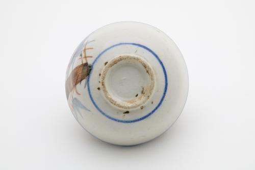 淡藍釉碗葫蘆紋壽字紋淡青仔碗