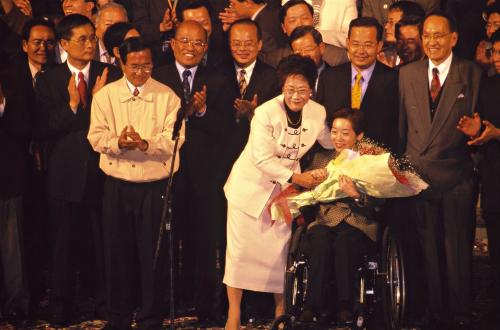 2000臺灣總統選舉 - 勝選之夜 - 民進黨 - 陳水扁、呂秀蓮