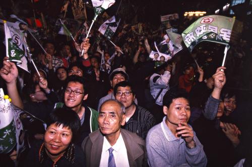 2000臺灣總統選舉 - 勝選之夜 - 民進黨 - 陳水扁、呂秀蓮