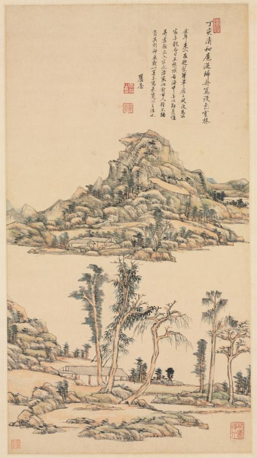 Landscape in the Color Style of Ni Zan