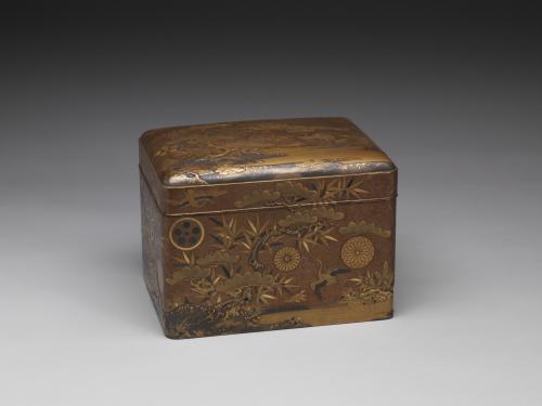 日本 十八世紀 松竹龜鶴蒔繪箱