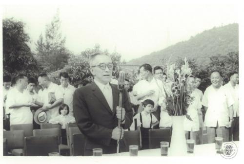 1961年9月　胡適院長於本院通車典禮致詞