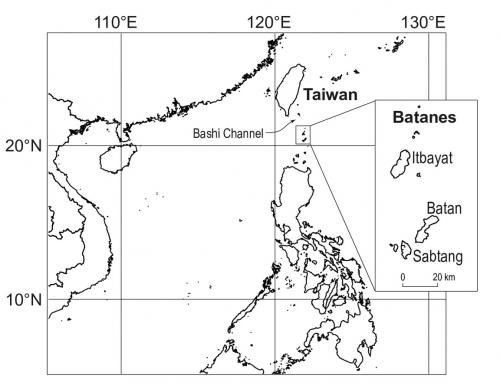 臺灣、菲律賓地圖