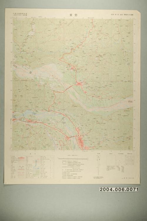 聯勤測量署〈中華民國臺灣地區二萬五千分一地形圖－東勢〉
