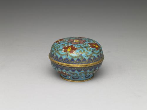 清 銅琺瑯盒