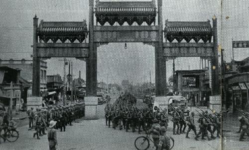 1937年日軍進入北京景象