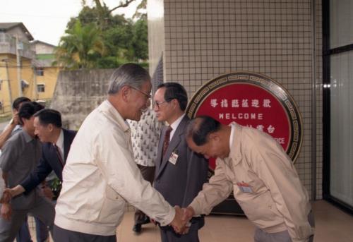 1992年李登輝總統巡視明潭抽蓄發電廠