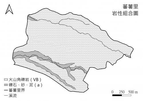 蕃薯里岩性組合圖