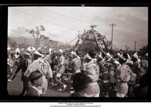 Japanese festival procession