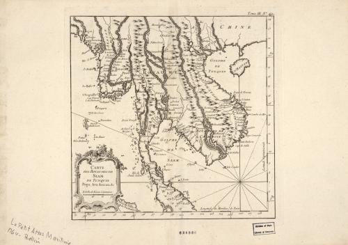 1764年中南半島政權地圖（暹羅、東京、勃古與阿瓦王國）
