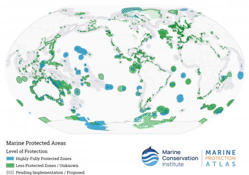 全球海洋保護區 (截至 2022 年 11 月)
