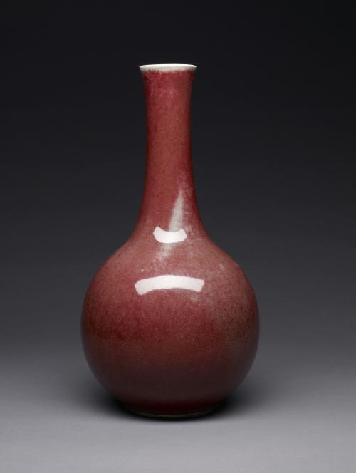 Large Bulbous Vase with Long Tapering Neck