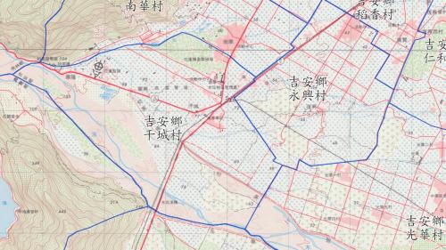 兩萬五千分之一經建版地形圖(第一版) (1985-1989)──干城村