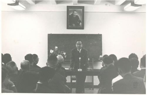 1963年3月　李方桂於傅斯年誕辰紀念會上演講