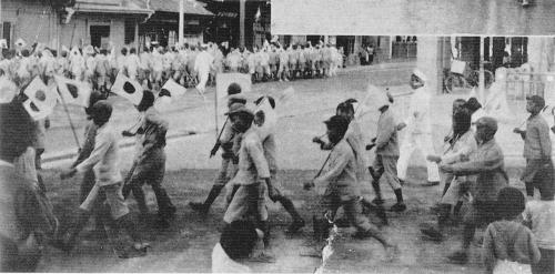 太平洋戰爭時期日本慶祝佔領遊行