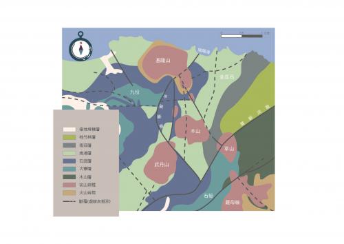 金瓜石－九份金礦山地質圖