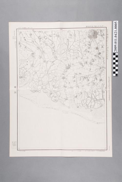 大日本帝國陸地測量部編繪〈五萬分一地形圖臺南十三號－麻豆〉假製版