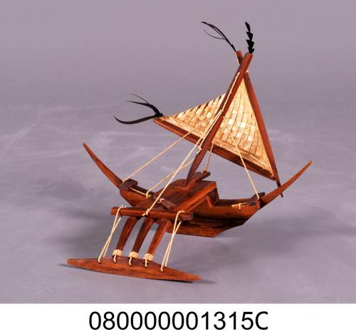 馬紹爾傳統獨木舟模型