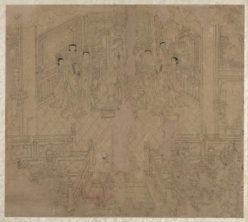 Album of Daoist and Buddhist Themes: Procession of Daoist Deities: Leaf 2