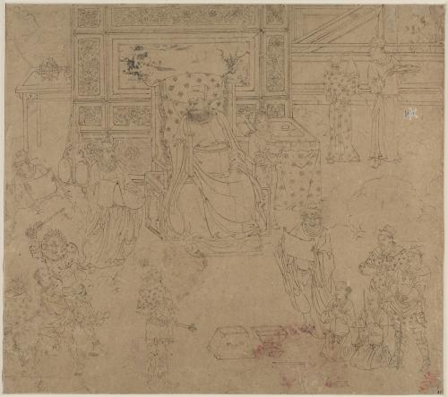 Album of Daoist and Buddhist Themes: Kings of Hells: Leaf 34