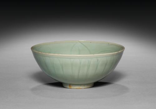 Bowl with Scrolling Lotus Design