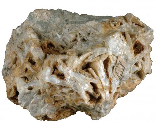 金瓜石地區重晶石的晶體可達3~4 公分長