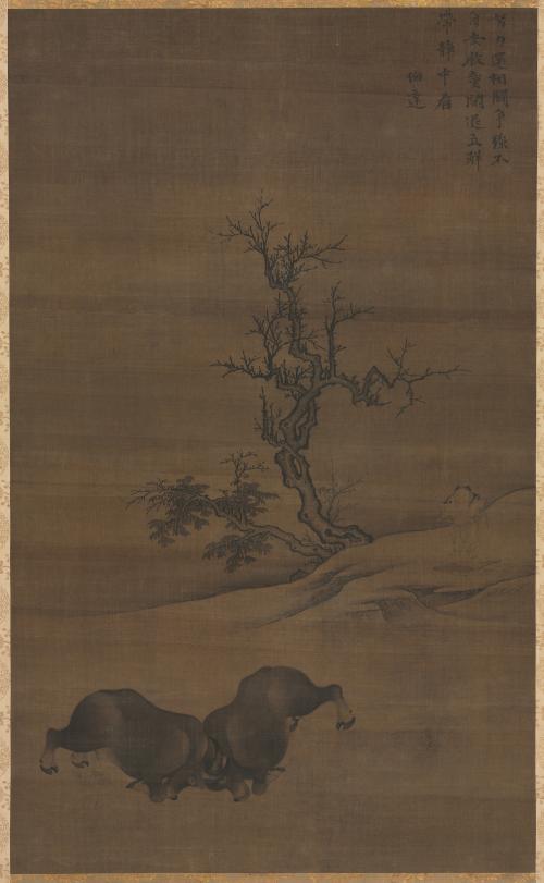 Herdboys and Buffalo in Landscape