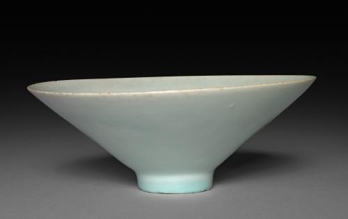 Conical Bowl with Floral Scroll:  Qingbai Ware