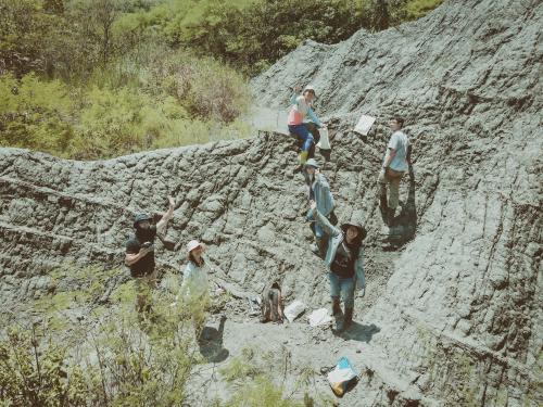 臺南左鎮化石採集地與研究人員