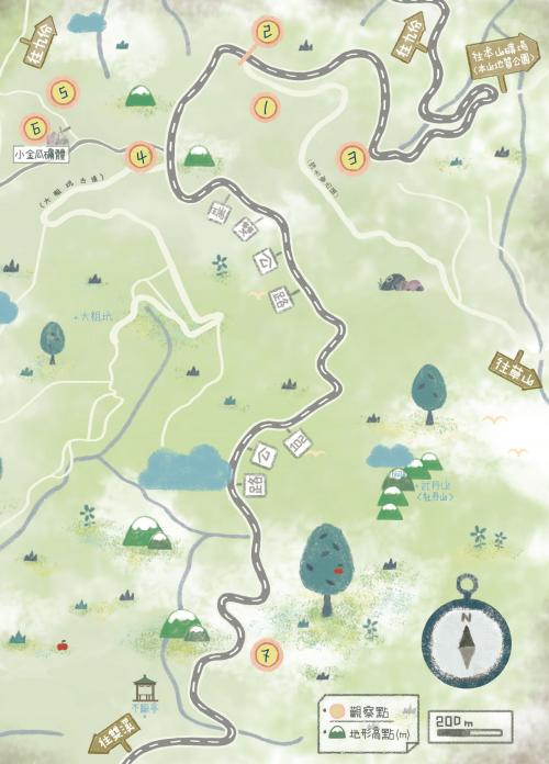 小金瓜及武丹山地圖