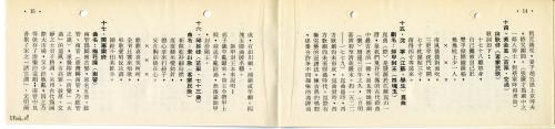 1967年中國民歌比賽節目單