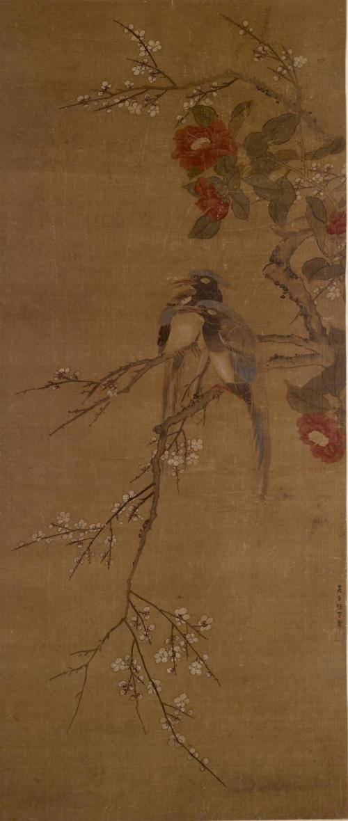 Pheasants, Camelias and Plum-blossoms