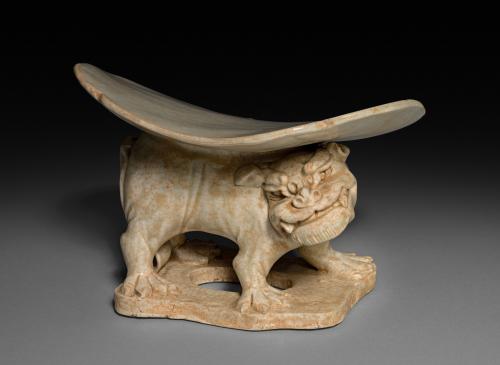 Pillow with Lion Base:  Qingbai Ware