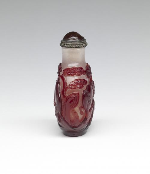 Snuff Bottle with a Horse in a Landscape
