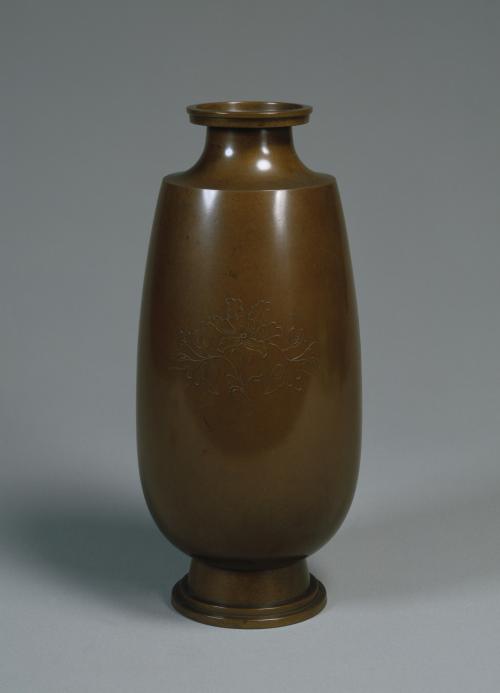 牡丹紋花瓶