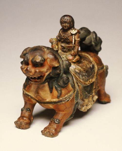 The Bodhisattva Mañjusri as a Child, on a Lion