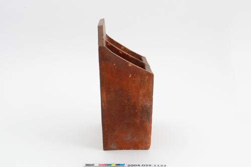 磚燒方形鏤空銅錢紋筷筒