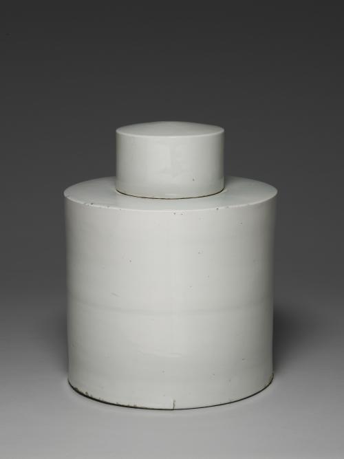 明-清 白釉蓋罐