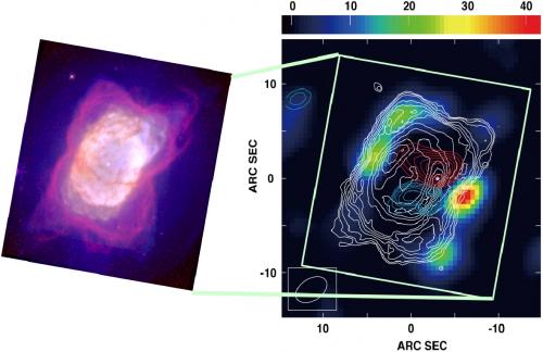 次毫米波陣列計畫觀測NGC 7027行星狀星雲