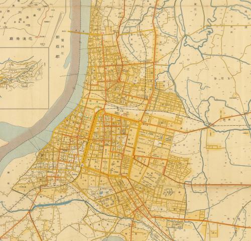 1932年臺北市街圖（局部）