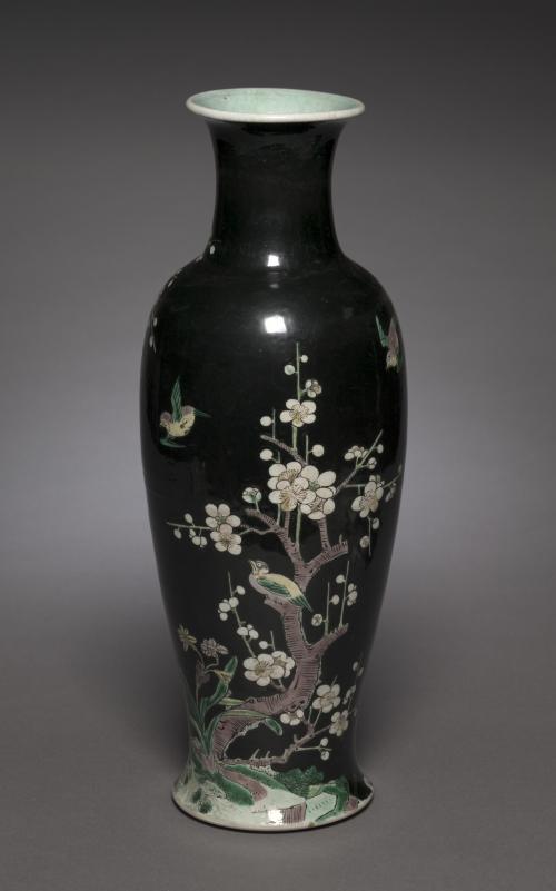 Baluster Vase with Blossoming Cherry Tree